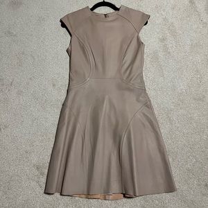 IZAC Beige Leather Dress